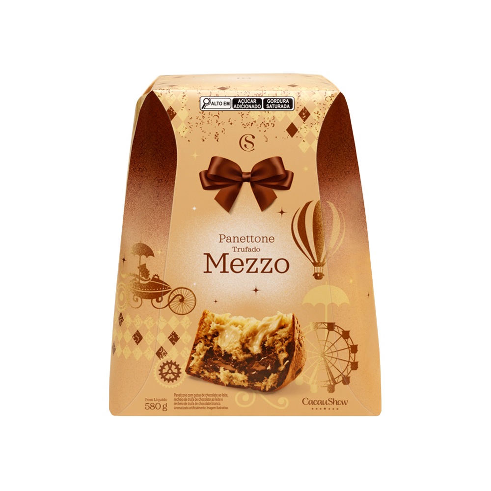 Panetone Trufado Mezzo 580g