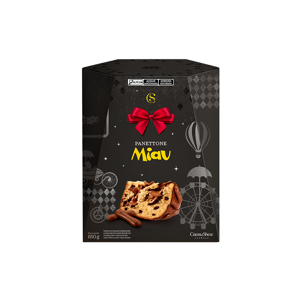 Panetone Clássico Miau 650g